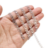 1 Meter Stainles Steel Gold Handmade Drop Heart Sculptured round Disc Chains for Women Necklace Bracelet Anklet Making Supplies