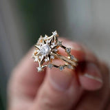Women'S Style Italian Niche Zircon French Ornament Rings