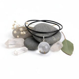 Boho Dandelion Crystal Pendant Necklace Charm Jewelry for Women & Men